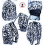 FOR HER Back to School Monogrammed 2 Piece Set- Black/White Damask-Free Ship/Tween Backpack/Girl Birthday/Travel Backpack/Weekend Backpack/School