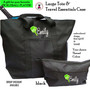 Pickleball Custom Design FOR HER 2 Piece Travel Tote Set-Script Name-Free Ship-Pickleball Team Gift/Pickleball Player Gift/Tote Set/Team