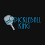 Pickleball Custom Design-FOR HIM Travel Shoe Bag with PICKLEBALL KING design-BLACK-Free Ship-Pickleball Team Gift/Pickleball Player Gift/Pickleball