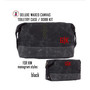 FOR HIM Monogrammed Large Waxed Canvas Toiletry Case-Black-FREE SHIP-Groomsmen Gift/Father's Day Gift/Grad Gift/Gift for Him/Group Discount 