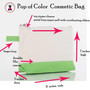 FOR HER Easy Order Pop of Color Canvas Cosmetic Bag- Shadow Monogram -FREE SHIP /Bridesmaid Gift/ Grad Gift/Gift for Her/Team Gift/Group Girl Gift Active 