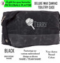  Pickleball Custom Design FOR HIM -Name - Deluxe Waxed Canvas Dopp Kit / Toiletry Case- Black - Free Ship-Pickleball Team Gift/Pickleball Player Gift