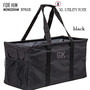 FOR HIM Monogrammed XL Utility Tote / Trunk Organizer - Black - Folds Flat / FREE SHIP/Bride Gift/Grocery Tote /Grad Gift/Picnic Tote/Beach Tote/Car organizer/Tailgate Tote