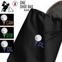 For the Golfer - Monogrammed ONE Shoe Bag for Travel with Golf Design 1  - Black - FREE SHIP / Men's Travel /Men's Shoe Bag/Groomsmen Gift /Father's Day Gift/Grad Gift/Golfer Gift/Golf Team Gift