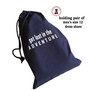 For the Golfer - Monogrammed ONE Shoe Bag for Travel with Golf Design2  - Navy - FREE SHIP / Men's Travel /Men's Shoe Bag/Groomsmen Gift /Father's Day Gift/Grad Gift/Golfer Gift/Golf Team Gift