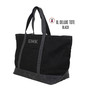 For the Golfer -Large Waxed Canvas Deluxe Boat Tote with Golf Design 2 - Black  - FREE SHIP -Groomsmen Gift/Father's Day Gift/Grad Gift/Gift for Him/Group Discount /Golf Trip/Golfer Gift/