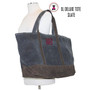 For the Golfer -Large Waxed Canvas Deluxe Boat Tote with Golf Design 2 - Slate - FREE SHIP -Groomsmen Gift/Father's Day Gift/Grad Gift/Gift for Him/Group Discount /Golf Trip/Golfer Gift/