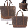 For the Golfer -Large Waxed Canvas Deluxe Boat Tote with Golf Design 2 - Olive - FREE SHIP -Groomsmen Gift/Father's Day Gift/Grad Gift/Gift for Him/Group Discount /Golf Trip/Golfer Gift/