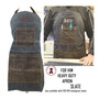 For the Golfer Monogrammed Waxed Canvas Apron with Golf Design2- Slate -FREE SHIP/Groomsmen/Father's Day Gift/Golf Team Gift/Golfer Apron