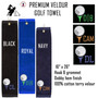 For the Golfer Monogrammed Premium Velour Golf Towel with Golf Design1-FREE SHIP/Groomsmen/Father's Day Gift/Golf Team Gift/Golfer Trifold Towel/Golf Towel