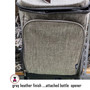 FOR HIM Monogrammed Large Insulated Cooler Backpack-Gray Heather-Free Ship/Group Gift/Teacher Gift/Insulated Tote/Groomsmen Gift/Picnic Tote