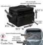 18 Can CornerStone® Cooler Tote with FOR HIM Monogram-Black-Free Ship-Groomsmen Gift / Fisherman Cooler/Boat Cooler/Teacher Lunch Tote/ Coach Gift / Golfer Travel Cooler Tote