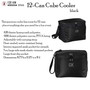 12 Can Cooler Lunch Tote w FOR HIM 2 Initial Athletic Font Monogram-Black-Free Ship-Groomsmen Gift.Boat Cooler.Teacher Cooler.Coach Gift.Golfer Travel Lunch Cooler