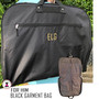 Monogrammed Canvas Garment Bag FOR HIM - Black -FREE SHIP-Groomsmen Gift.Father's Day Gift.Grad Gift.Gift for Him.Groom Gift. Business Travel Bag. Suit Travel Bag