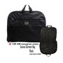 Monogrammed Canvas Garment Bag FOR HIM - Black -FREE SHIP-Groomsmen Gift.Father's Day Gift.Grad Gift.Gift for Him.Groom Gift. Business Travel Bag. Suit Travel Bag