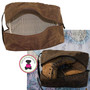 FOR HIM-Deluxe 3 pc Travel Set w Monogram-Waxed Canvas-Kakhi / Olive Trim-Free Ship-Men's Travel/Men's Duffel/Groomsmen/Father's Day/Grad Gift