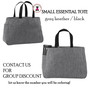 For His Glory Collection- Embroidered REJOICE Essential Zip Top or Open Small Tote-Gray Heather - FREE SHIP /Teacher Gift / Bible Study Bag/Inspirational Gift / Encouragement Gift/Gift Bag