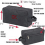 FOR HIM Monogrammed 2 PIECE Deluxe Travel Set-Gray/Charcoal Gray- Free Ship -Travel Set.Groomsmen Gift.Father's Day.Grad Gift.Bar Mitzvah Gift.Overnight Travel Set