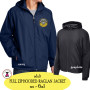 HENDRICKS ELEMENTARY    - Adult Sized Lightweight Full Zip Hooded Jacket