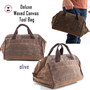 FOR HIM Monogrammed Deluxe Waxed Canvas Tool Bag- OLIVE -Free Ship/Men's Tool Bag/Tools/Groomsmen Gift /Father's Day Gift/Grad Gift/Craft Bag/DIY Gift