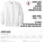 Comfort Colors Sweatshirt w Embroidered TENNIS Custom Design-WHITE -Free Ship.Grad Gift.Tennis Player Gift.Tennis team.Mom Gift.