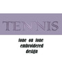 Comfort Colors Sweatshirt w Embroidered TENNIS Custom Design- ORCHID-Free Ship.Grad Gift.Tennis Player Gift.Tennis team.Mom Gift.