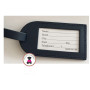 Leather Luggage Tag- NEON PINK with Gold Heart-Free Ship.Bride Gift.Bridesmaid Gift.Grad Gift.Gift for Her.Hostess Gift.