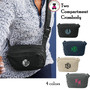 Two Compartment Belt Bag with Monogram-4 Colors-Free Ship.Gift for Her.College Travel.Vacation Bag.Tween Belt Bag.Bat Mitzvah Gift.