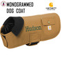 Carhartt® Dog Chore Coat with Monogram -Carhartt Brown - FREE SHIP/Gift for Pet / Dog Walking Jacket / Dog Walk Jacket / outdoor Dog Jacket / carhartt brown dog jacket / Pet Owner Gift 