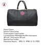 FOR HER Monogrammed Deluxe Faux Leather Duffel-Black-Free Ship.Bride Bridesmaid Gift.Bat Mizvah Gift.College Duffel.Weekender Duffel.Dance Duffel