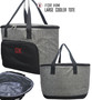 FOR HIM Monogrammed Large Insulated Cooler Tote -Gray Heather -Free Ship/Group Gift/Teacher Gift/Insulated Tote/Groomsmen Gift/Picnic Tote