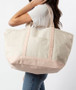  XLarge Canvas Boat Tote with Monogram-Free Ship.Bridesmaid Tote.Boat Tote.Grad Gift.Mom Gift.Beach Tote.Weekender Tote.Cruise Tote.Travel Tote