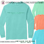 Christian T Shirt - Embroidered Design - Isaiah 46:9 - HE HAS NO RIVAL - Comfort Colors Long Sleeve T Shirt