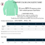 Christian T Shirt - Embroidered Design -2 Corinthians 12:9 - HIS GRACE IS SUFFICIENT - Comfort Colors Long Sleeve T Shirt
