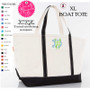 X Large Canvas Boat Tote with SPECIALTY MONOGRAM - CHARLESTON-Free Ship.Bridesmaid Tote.Boat Tote.Grad Gift.Mom Gift.Beach Tote.Weekender Tote.Cruise Tote.Travel Tote