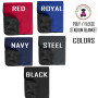  FOR HER Monogrammed Poly/Fleece Stadium Blanket - FREE SHIP /Holiday Gift/ Wedding Gift / College / Grad Gift