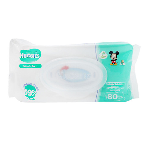 Huggies Unscented Baby Wipes - 80 Pieces
