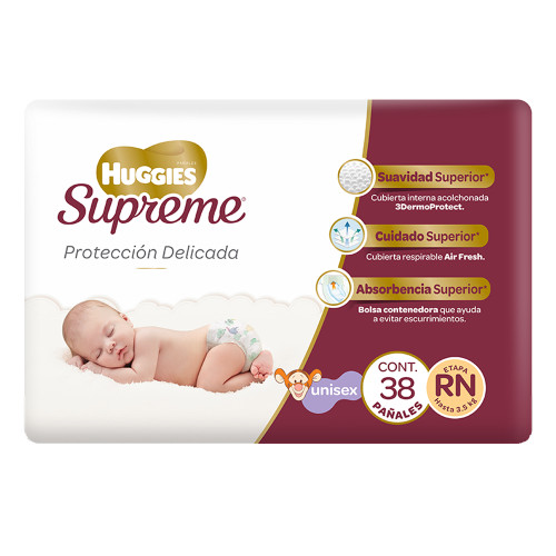 Huggies Supreme Newborn Diapers - 38 Pieces