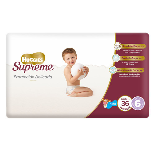 Huggies Supreme Size 6 Diapers - 36 Pieces