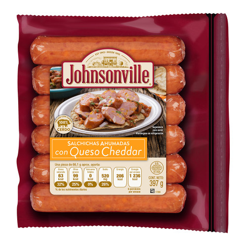 Johnson Smoked Sausage Cheddar Cheese (397g/0.9lbs)