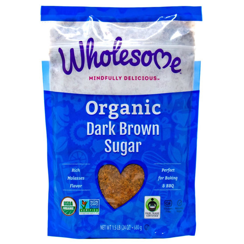 Wholesome Organic Dark Brown Sugar (680g/1.5lbs)