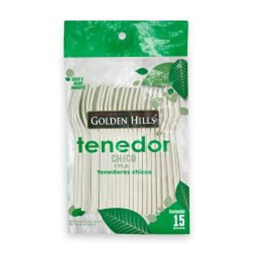 Golden Hills Disposable Forks - 15 Pieces