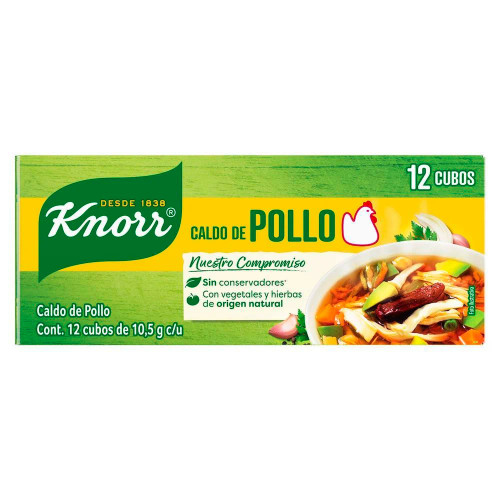 Knorr 12 Chicken Broth Cubes (132g/0.3lbs)