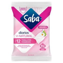 Saba Feminine Wipes - 12 Pieces