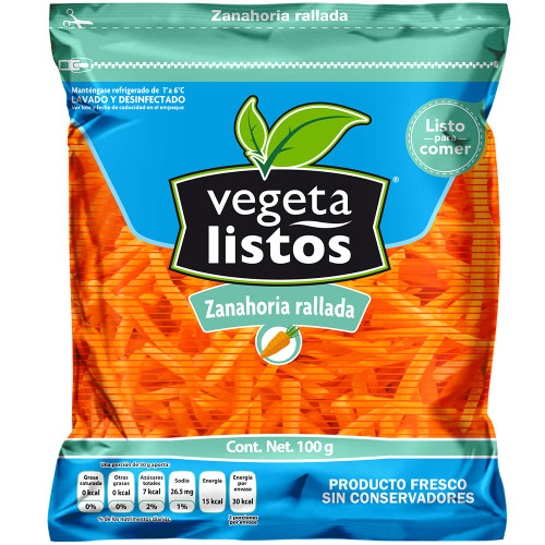 Vegeta Listos Grated Carrots (100g/0.25lbs)
