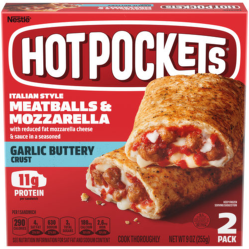 Hot Pockets Meatballs and Mozzarella (255g/0.56lbs)