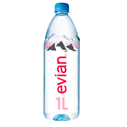 Evian Water (1L/33.8oz)