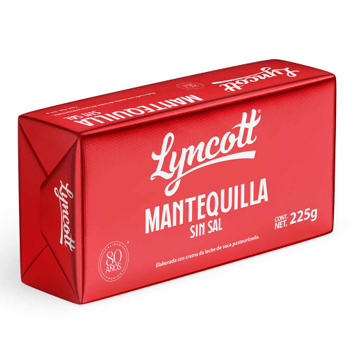 Lyncott Unsalted Butter (225g/7.94oz)