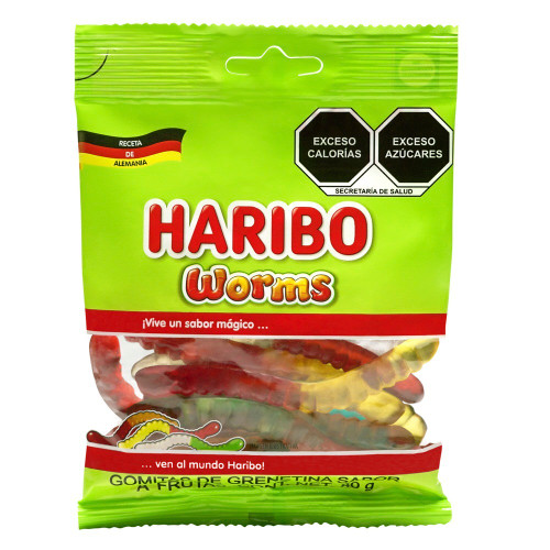Haribo Gummy Worms (80g/2.8oz)