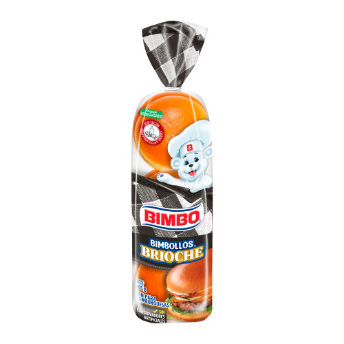 Bimbo Brioche Hamburger Buns - 6 Pieces